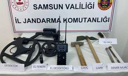 Samsun'da Kaçak Kazı Yapan 4 Zanlı Suçüstü Yakalandı