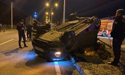 Samsun'da Kaza: Devrilen Otomobildeki 3 Kişi Yaralandı