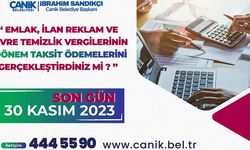 Canik'te Vergi Ödeme İçin Son Tarih: 30 Kasım