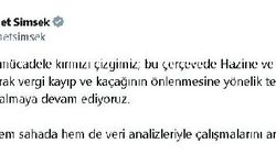 Bakan Şimşek: Vergi Kaçağına Yönelik Tedbirlerimizi Sıkılaştırıyoruz