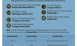 Çiftçiye 9 Milyar 374 Milyon Lira Tarımsal Destek