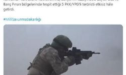 MSB: 5 PKK/YPG'li Terörist Etkisiz Hale Getirildi