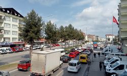 Samsun-Ordu Kara Yolundaki Trafikte Bayram Yoğunluğu