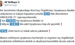 57 İlde 'Narkoçelik-27' Operasyonları: 396 Gözaltı