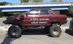 Samsun'da 1995 Model Otomobilini Off-Road Aracına Çevirdi