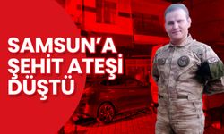 Samsun'a Şehit Ateşi Düştü