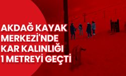 Akdağ Kayak Merkezi'nde Kar Kalınlığı 1 Metreyi Geçti