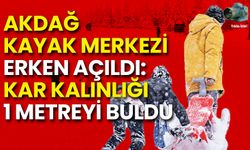 Akdağ Kayak Merkezi Erken Açıldı: Kar Kalınlığı 1 Metreyi Buldu