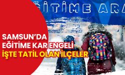 Samsun'da Eğitime Kar Engeli