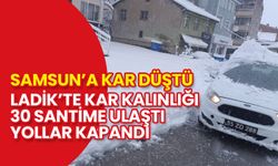 Samsun Ladik'te Kar Yağışı Hayatı Olumsuz Etkiledi