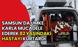 Samsun’da UMKE Karla Mücadele Ederek 82 Yaşındaki Hastayı Kurtardı