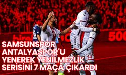 Samsunspor Antalyaspor'u Yenerek Yenilmezlik Serisini 7 Maça Çıkardı