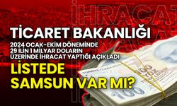 Bakanlık 29 İlin 1 Milyar Dolar İhracat Yaptığını Açıkladı! Samsun Kaçıncı Sırada?