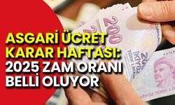 Asgari Ücret Karar Haftası: 2025 Zam Oranı Belli Oluyor