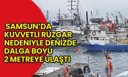 Samsun'da Kuvvetli Rüzgarla Dalgaların Boyu 2 Metreyi Aştı