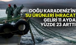 Doğu Karadeniz Su Ürünleri İhracatı Yüzde 23 Arttı