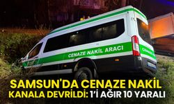 Samsun'da Cenaze Nakil Aracı Kazası: 1'i Ağır 10 Yaralı