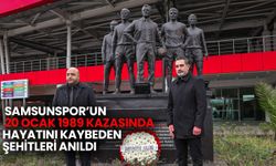 Samsunspor'un 20 Ocak 1989 Kazasında Hayatını Kaybeden Şehitleri Anıldı