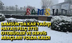 Samsun Beyaza Büründü! Kar Yağışı Ulaşımı Olumsuz Etkiledi