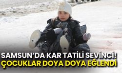 Samsun’da Kar Tatili Sevinci! Çocuklar Doya Doya Eğlendi