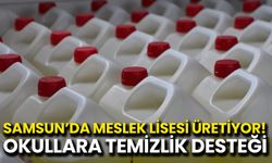 Samsun’da Meslek Lisesi Üretiyor! Okullara Temizlik Desteği