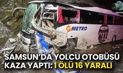 Samsun'da Yolcu Otobüsü Kaza Yaptı: 1 Ölü, 16 Yaralı