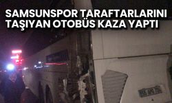 Samsunspor Taraftarlarını Taşıyan Otobüs Kaza Yaptı!