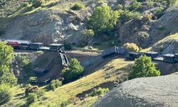 Elazığ'da yük treninin 5 vagonu raydan çıktı / Ek fotoğraflar