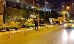 İstanbul- Küçükçekmece'de, kazı çalışmasında doğalgaz boru hattı hasar gördü; sızan gaz kamerada