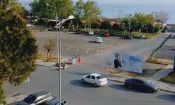 İstanbul - Silivri'de otomobil ile motosikletin çarpıştığı kaza kamerada