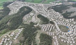 'Peri masalı' yaşam tarzı sunacağı vaadiyle lansmanı yapılıp atıl kalan villalar, dronla görüntülendi/ Ek fotoğraflar