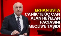 Erhan Usta, Canik’te Üç Can Alan Heyelan Faciasını Meclis’e Taşıdı