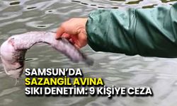 Samsun’da Sazangil Avına Sıkı Denetim: 9 Kişiye Ceza