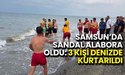 Samsun’da Sandal Alabora Oldu: 3 Kişi Denizde Kurtarıldı