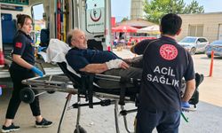 Motorlu testereye elini kaptıran işçi yaralandı