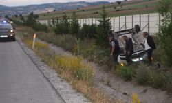 Tokat'ta otomobil takla attığ: 4 yaralı
