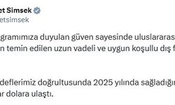 Bakan Şimşek: 2025 yılında sağladığımız kaynak tutarı 7 milyar dolara ulaştı