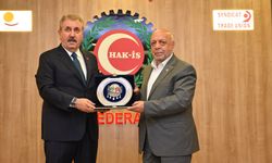BBP Lideri Destici, HAK-İŞ Başkanı Arslan'ı ziyaret etti