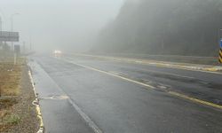Bolu Dağı'nda sis etkili oldu