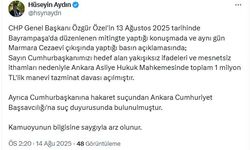 Cumhurbaşkanı Erdoğan'dan, Özgür Özel'e 1 milyon liralık tazminat davası