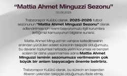 Trabzonspor'dan ‘Mattia Ahmet Minguzzi Sezonu' başvurusu