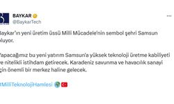 Baykar: Yeni Üretim Üssümüz Milli Mücadele'nin Şehri Samsun’da
