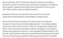 Bakan Bolat: Ekimde cari işlemler dengesinde 500 milyon dolar fazla bekleniyor