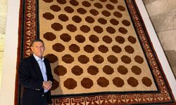 Yeniden dokunan Selçuklu halıları, Sultanhanı Kervansarayı'nda sergileniyor