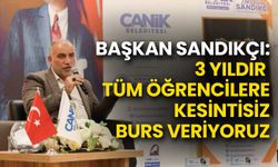 Başkan Sandıkçı: 3 Yıldır Tüm Öğrencilere Kesintisiz Burs Veriyoruz