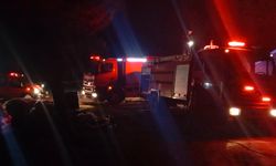 Bursa’da işçilerin kaldığı baraka, alev alev yandı