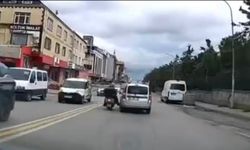 İstanbul - Ümraniye'de trafikteki yol verme kavgası kamerada