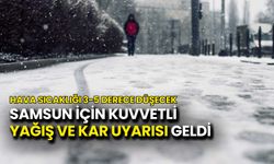 Samsun İçin Kuvvetli Yağış ve Kar Uyarısı Geldi