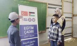 Eğitim-Bir-Sen'den Gazze'de eğitim çadırı