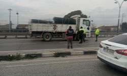 Kamyonun çarptığı yaya öldü; kaza kamerada